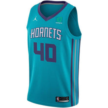 Load image into Gallery viewer, 40 - Men&#39;s Jordan Brand Cody Zeller Teal Charlotte Hornets Swingman Sponsor Patch Jersey – Icon Edition - Aqua