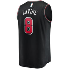Load image into Gallery viewer, 8 - Men&#39;s Fanatics Branded Zach LaVine Black Chicago Bulls Fast Break Replica Jersey - Statement Edition - Black