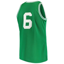 Load image into Gallery viewer, 6 - Men&#39;s Mitchell &amp; Ness Bill Russell Kelly Green Boston Celtics Road 1967/68 Hardwood Classics Authentic Jersey - Green