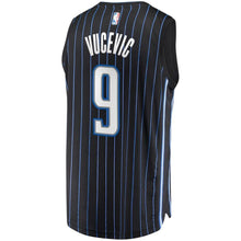 Load image into Gallery viewer, 9 - Men&#39;s Fanatics Branded Nikola Vucevic Black Orlando Magic Fast Break Replica Player Jersey - Statement Edition - Black