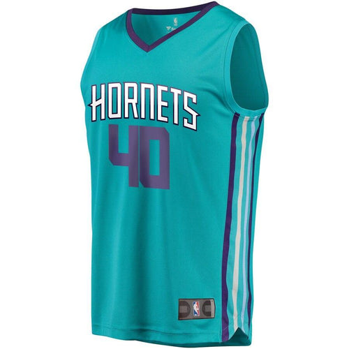 40 - Youth Fanatics Branded Cody Zeller Teal Charlotte Hornets Fast Break Player Jersey - Icon Edition - Aqua