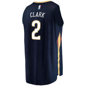 2 - Men's Fanatics Branded Ian Clark Navy New Orleans Pelicans Fast Break Replica Player Jersey - Icon Edition - Navy