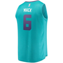Load image into Gallery viewer, 6 - Men&#39;s Fanatics Branded Shelvin Mack Teal Charlotte Hornets Fast Break Replica Jersey – Icon Edition - Aqua