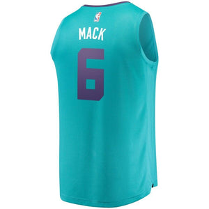 6 - Men's Fanatics Branded Shelvin Mack Teal Charlotte Hornets Fast Break Replica Jersey – Icon Edition - Aqua