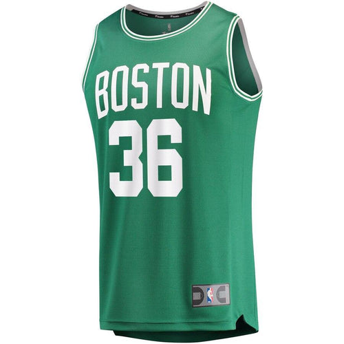 36 - Men's Fanatics Branded Marcus Smart Green Boston Celtics Fast Break Replica Player Jersey - Green