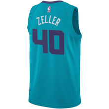 Load image into Gallery viewer, 40 - Men&#39;s Jordan Brand Cody Zeller Teal Charlotte Hornets Swingman Sponsor Patch Jersey – Icon Edition - Aqua