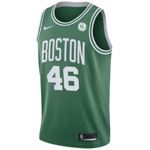 46  - Men's Nike Aron Baynes Green Boston Celtics Swingman Sponsor Patch Jersey - Icon Edition - Green