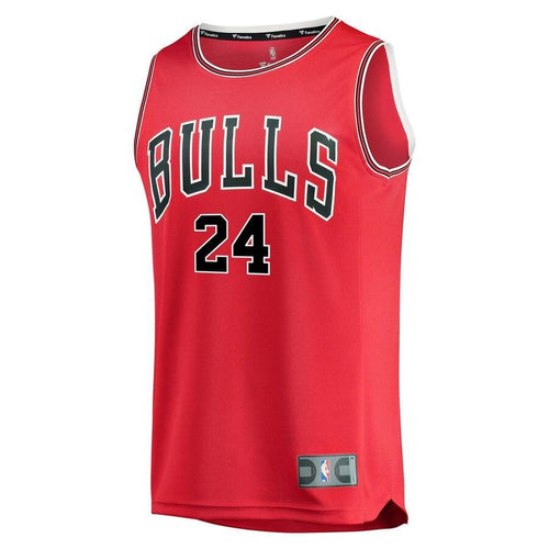 24 - Youth Fanatics Branded Denzel Valentine Red Chicago Bulls Fast Break Player Jersey - Icon Edition - Red