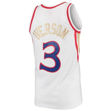 Load image into Gallery viewer, 3 - Men&#39;s Mitchell &amp; Ness Allen Iverson White Philadelphia 76ers 2019 Chinese New Year Swingman Throwback Jersey - White