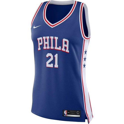21 - Women's Nike Joel Embiid Royal Philadelphia 76ers Swingman Jersey - Icon Edition - Royal