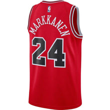 Load image into Gallery viewer, 24 - Men&#39;s Nike Lauri Markkanen Red Chicago Bulls Replica Swingman Jersey - Icon Edition - Red
