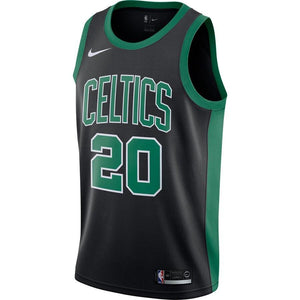 20 - Men's Nike Gordon Hayward Black Boston Celtics Swingman Jersey - Statement Edition - Black