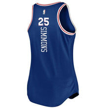 Load image into Gallery viewer, 25 - Women&#39;s Fanatics Branded Ben Simmons Royal Philadelphia 76ers Fast Break Tank Jersey - Icon Edition - Royal