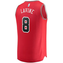 Load image into Gallery viewer, 8 - Men&#39;s Fanatics Branded Zach LaVine Red Chicago Bulls Fast Break Replica Jersey - Icon Edition - Red