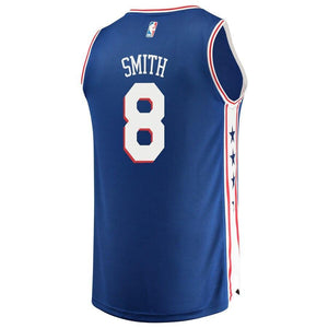 8 - Men's Fanatics Branded Zhaire Smith Royal Philadelphia 76ers 2018 NBA Draft First Round Pick Fast Break Replica Jersey – Icon Edition - Royal