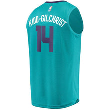 Load image into Gallery viewer, 14 - Youth Fanatics Branded Michael Kidd-Gilchrist Teal Charlotte Hornets Fast Break Player Jersey - Icon Edition - Aqua