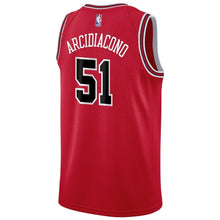 Load image into Gallery viewer, 51 - Men&#39;s Nike Ryan Arcidiacono Red Chicago Bulls Swingman Sponsor Patch Jersey – Icon Edition - Red