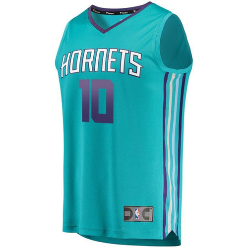 10 - Men's Fanatics Branded Jaylen Barford Teal Charlotte Hornets Fast Break Replica Jersey – Icon Edition  - Aqua