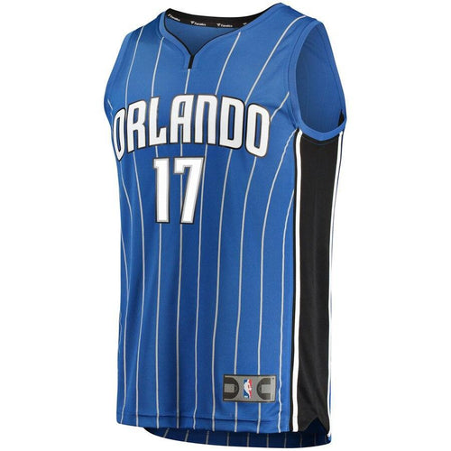 17 - Men's Fanatics Branded Jonathon Simmons Blue Orlando Magic Fast Break Replica Player Jersey - Icon Edition - Blue