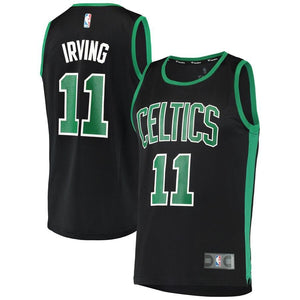 11- Men's Fanatics Branded Kyrie Irving Black Boston Celtics Fast Break Replica Jersey - Statement Edition - Black