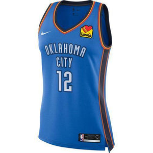 12 - Oklahoma City Thunder Women's Adams Icon Jersey - Blue