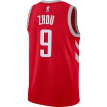 Load image into Gallery viewer, 9 - Zhou Qi Houston Rockets Icon Edition Swingman Jersey - Red